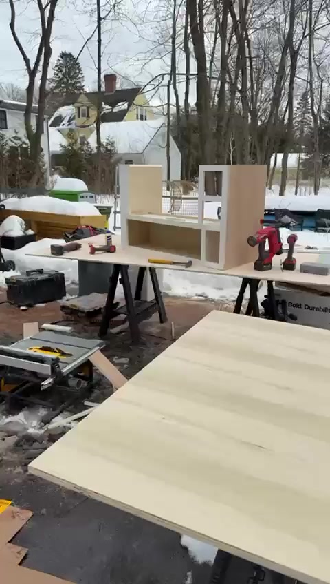 On-site cabinet fabrication